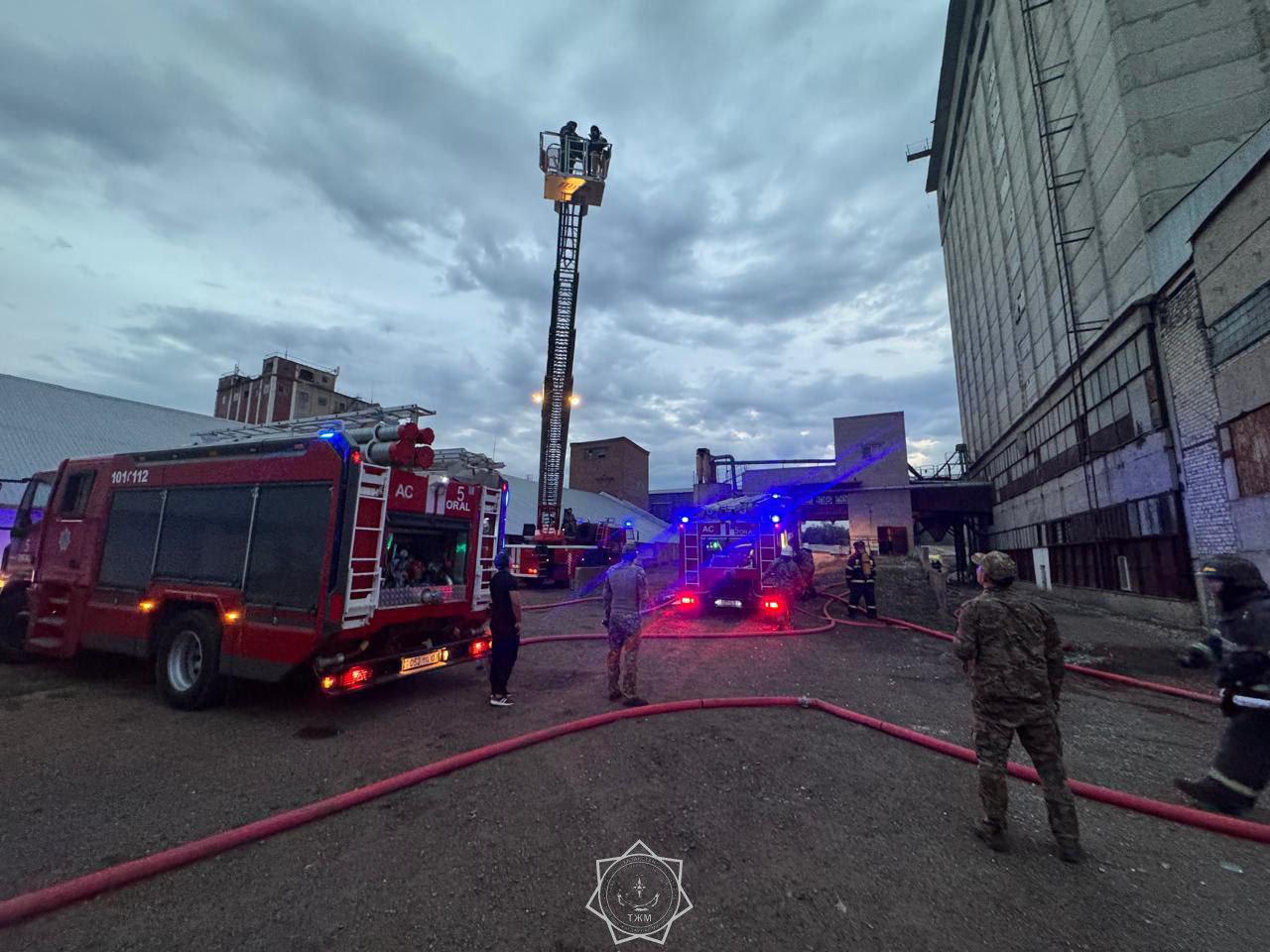 Оралда элеватордан өрт шықты